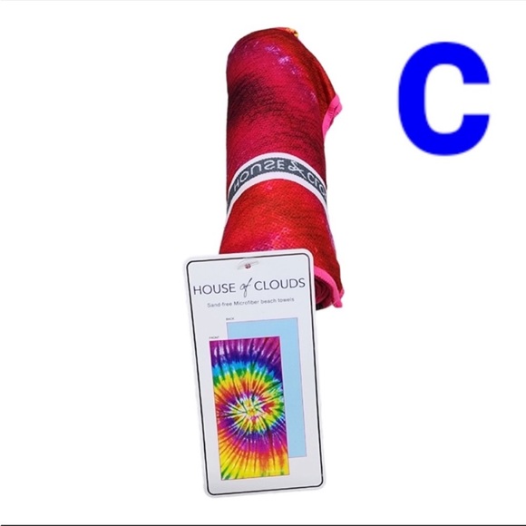 HOUSE OF CLOUDS NWT Microfiber Beach Towel “C” - Picture 6 of 6